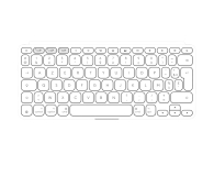 Klawiatura LOGITECH Keys-To-Go 2 for Mac Jasnoszary